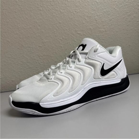 Nike KD 17 TB Promo White Black Basketball Size 12 HJ7387-101 - Picture 1 of 5